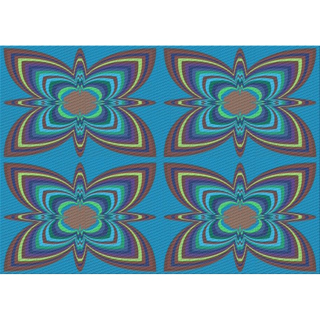 Ahgly Tapis Rectangulaire Lavable en Machine Intérieur Transitionnel Turquoise Foncé Vert, 2 Pieds x 4 Pieds