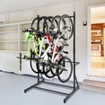 thumbnail image 4 of GloryStar Freestanding Bike Rack for 5 Bicycles, Vertical Indoor Storage with Adjustable Height, Heavy Duty Steel, 300 Lbs Capacity, 4 of 9