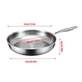 thumbnail image 2 of Eky Poêle Martelée en Titane Pro avec Couvercle - Poêle en Titane Métallique pour la Cuisson, Poêle Martelée avec Spatule, Antiadhésive Multifonctionnelle Ultra Durable Résistante aux Rayures, Chauffage Uniforme, Chauffe Rapidement, 12 Pouces, 2 of 4