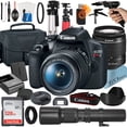 thumbnail image 1 of Canon EOS Rebel T7 DSLR Camera with 18-55mm + 500mm Preset Lens + SanDisk 128GB + Case + ZeeTech Bundle, 1 of 7