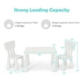 thumbnail image 3 of Gymax Kids Table & 2 Chairs Set Toddler Activity Play Dining Study Desk Baby Gift White, 3 of 9
