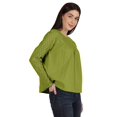 thumbnail image 2 of Moomaya Haut en Dentelle Style Victorien pour Femmes Manches Longues Tunique Décontractée Unie, 2 of 6