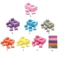 thumbnail image 1 of Becaristey 50 Pieces Mini Files Block Manicure Nail Art Polishing Buffer Tools Rose red, 1 of 6