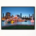 thumbnail image 1 of Design Art Colorful Buckingham Fountain Framed Canvas Art Print, 1 of 3