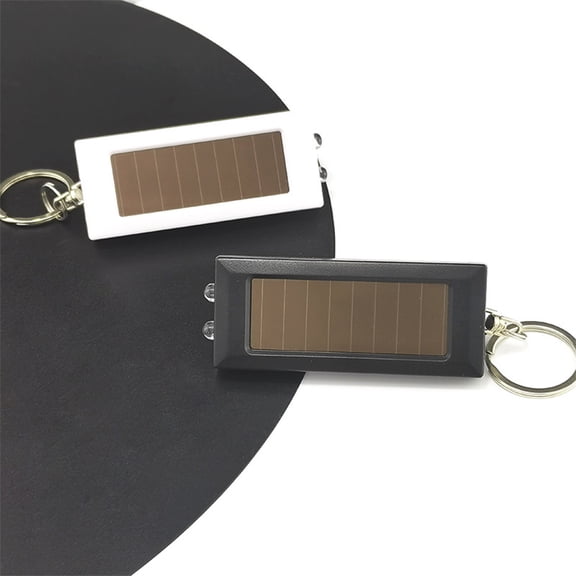 Nilvkv Solar Rechargeable Flashlight LED Mini Household Flashlight Small Flashlight Portable Keychain Light