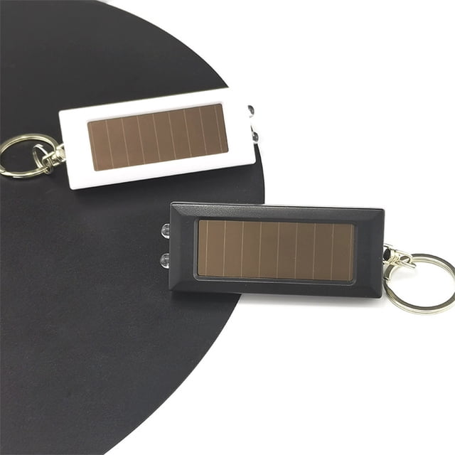 Nilvkv Solar Rechargeable Flashlight LED Mini Household Flashlight Small Flashlight Portable Keychain Light