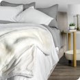 thumbnail image 3 of Bare Home Faux Fur Blanket - 60" x 80" - Ultra Soft Fleece - Oversized, White, 3 of 5