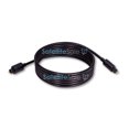 thumbnail image 4 of SatelliteSale Digital Toslink SPDIF Audio Optical Fiber Cable Universal Wire PVC Black Cord 10 feet, 4 of 6