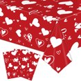 thumbnail image 2 of Valentine'S Day Decorations Proposal Scene Party Background Cloth, 54x108In Love Themed Disposable Tablecloth for Holiday Dinner Layout Curtain, 2 of 3