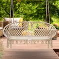 thumbnail image 3 of Sorbus Double Hammock Chair Macramé Swing, 300 Pound Capacity, Perfect for Indoor/Outdoor Home, Patio, Deck, Yard, Garden, 3 of 8