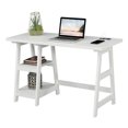 thumbnail image 3 of Designs2Go Bureau Tréteau avec Station de Recharge, Fini Bois Blanc, 3 of 7