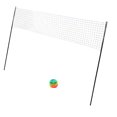 thumbnail image 1 of Portable Volleyball Net Set, PE and Iron Easy Storage Complete Volleyball Set Professional Strong Support Steel Poles  for Beach for Kids Adults, 1 of 7