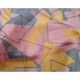 thumbnail image 4 of Tissu Tabby en Soie Pomme Rectangle & Triangle Décor Géométrique Imprimé BTY 42 Pouces de Large, 4 of 4