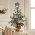 thumbnail image 4 of SDNall Christmas Tree Decorations, Small Christmas Tree, Christmas Tree Double Layered Bow - Festive Gift Box Packaging Bow Accessories, Christmas Tree Ornaments, 4 of 6