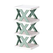 Rbaofujie Shoe Storage Cabinet Household Space Saving Storage Plastic Multi-Layer Shelf Small Shoe Cabinet Door Shoe Rack