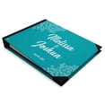 thumbnail image 2 of Darling Souvenir Livre d'or imprimé floral et feuilles, bleu, 9 x 12 pouces, 2 of 5