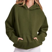 Openpig Hoodie Womens Oversized Hoodies Fleece Sweatshirts Long Sleeve Sweaters Pullover Fall Outfits With Pocket