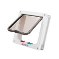 thumbnail image 2 of Porte Durable pour Animaux, Barrière pour Minou de Remplacement, Porte à Clapet pour Chiens et Chats pour Chat, Blanc, 2 of 8