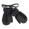 thumbnail image 1 of Calikids Dino Mittens with Cord - Black (XL), 1 of 2