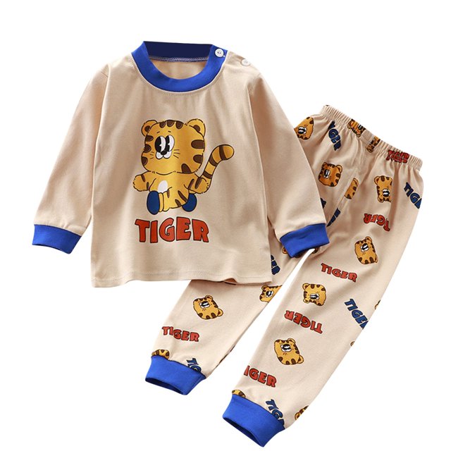 Pisexur Tenue d'Automne pour Bébé Fille Garçon, Ensemble de Pyjama pour Tout-Petits Garçons Filles, Mode Décontractée, Floral, Col Rond, Manches Longues, Chandail à Enfiler et Pantalon, Tenue de Nuit, Ensemble 2 Pcs pour Enfants, 3 Mois à 6 Ans