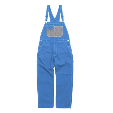 Men'S Denim Bib Overalls Mens Relaxed Fit Overalls Workwear With Adjustable Straps And Convenient Tool Pockets Men'S Jumpsuit Blue L