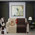 thumbnail image 2 of 2024 Produits pour Animaux Housse de Meuble Protecteur Réversible pour Chaise Chiens & Chats Bleu Marine/gris, 2 of 5