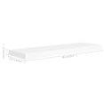 thumbnail image 4 of vidaXL Floating Wall Shelves 2 pcs White 80x23.5x3.8 cm MDF, 4 of 5