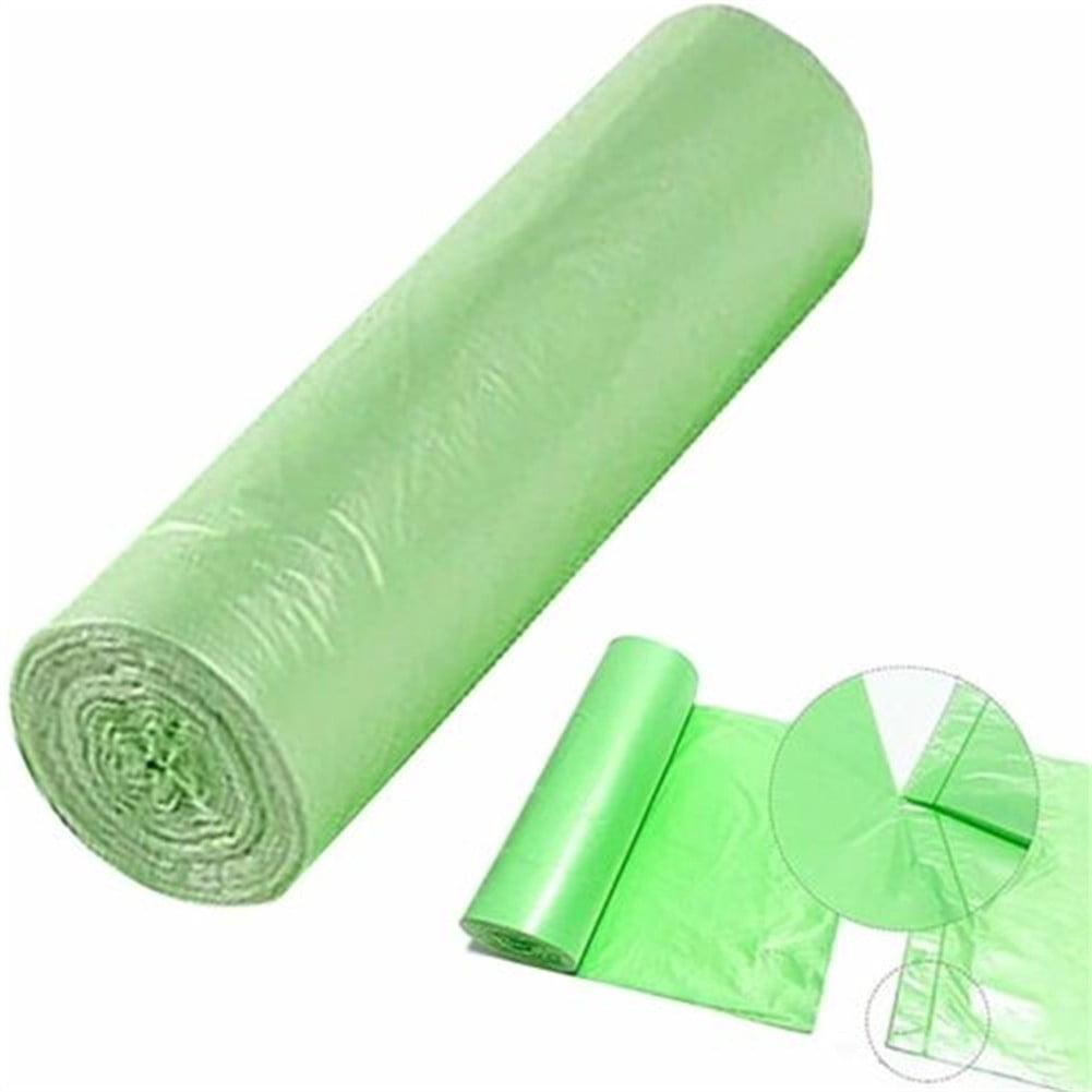 Allume Sacs pour Toilettes Portatives - 15 Unités/rouleau, Sacs pour Toilettes de Camping, Sacs pour Toilettes Portatives, Porta Pot, Toilettes Compostables, Compostables Robustes, 5 Rouleaux Verts
