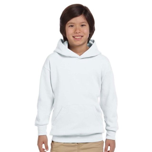Hanes ComfortBlend EcoSmart Chandail à Capuchon pour Jeunes Blanc