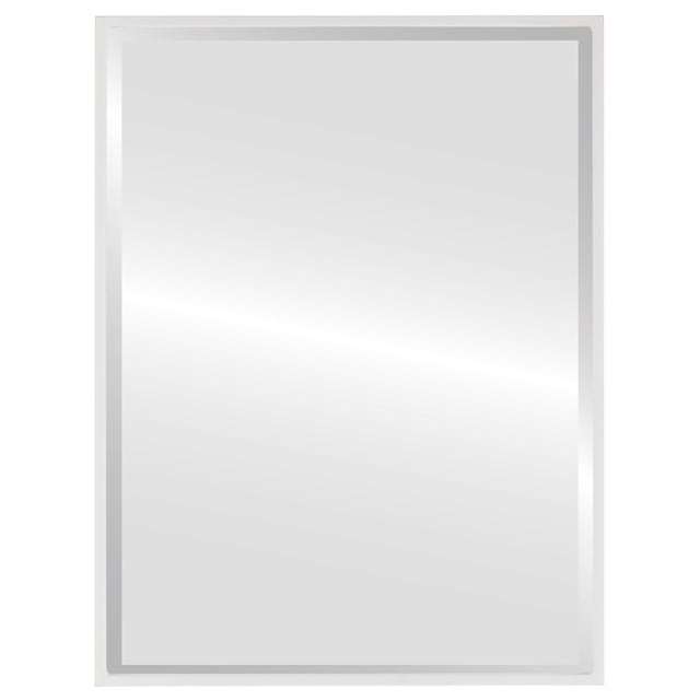 Singapore Framed Rectangle Mirror - Linen White - 21" x 31"