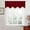 Red #3, variant on Fringed Window Curtain Panel with Tassel Detail | Short Rod Pocket Drape for Home Decor | Decorative Window Treatment for Bedroom, Living Room, Kitchen