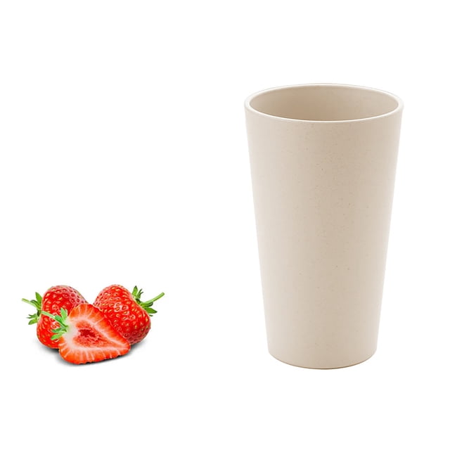 600Ml Mouthwash Cup | Large Capacity Brushing Cup | Durable Straw Material | Non-Slip Thickened Base | Comfortable Handle | Multi-Purpose Water Rinse Cup for Bathroom Kitchen Daily Use