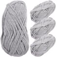 thumbnail image 1 of Shisuyan Fils Tressés Polyester Gris pour Fabrication de Couvertures et de Sacs 4 Rouleaux 16x2,4 Po, 1 of 8