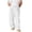 White, variant on Men's Pants Cleanrance! Mens Wrangler Pants Mens Wrangler Pants Mens Linen Pants Slim Casual Business Trousers Loose Stretch Elastic Waist Solid Straight Outdoor Sports Pants