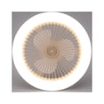 thumbnail image 2 of Dvkptbk Low Profile Ceiling Fan Light, Bladeless Ceiling Fan Remote/App Control, Flush Mount Ceiling Fan, Modern Enclosed Led Ceiling Fan 3 Colors Dimmable Multy Speeds Reversible Timing, 2 of 2