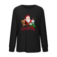 thumbnail image 4 of Qertyioot Chandail à Imprimé de Noël d'Hiver pour Femmes, Manches Longues, Col Rond Décontracté, Haut Mode à Enfiler, 4 of 6