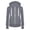 Grey, variant on Aocisk Women Long Sleeve Patchwork Solid Color Hooded Zipper Casual Sport Coat Jacket Style Pullover Black XL