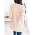 thumbnail image 3 of CPOKRTWSO Women's Long Sleeve Open Front Chunky Oversized Knitted Sweater Cardigan, 3 of 4