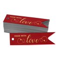 thumbnail image 1 of Inkdotpot Gold Foil Paper Hang Tags Made With Love Text Favor Tags 50 Pieces, 1 of 6