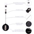 thumbnail image 3 of 2 Pack - Retractable ID Name Badge Holder Reels-Black, 3 of 6