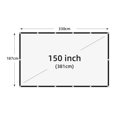 thumbnail image 2 of Écran de Projecteur Portable Pliable 60-200 Pouces Haute Densité Blanc Sans Plis Doux, 2 of 6