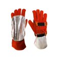 thumbnail image 2 of Aluminized Back Welding Hand Pad Fireproof for Welder Furnace Metal Smelting Camping Industrial ,Easy to Use, 2 of 7