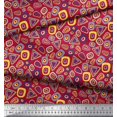 thumbnail image 3 of Soimoi Modal Satin Fabric Geometric Small Printed Craft Fabric by The Yard 42 Inch Wide, 3 of 3