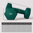 thumbnail image 3 of Soozier 26 LBS Hex Dumbbell Set, Adjustable Dumbbells with Vertical Rack, 3 of 10