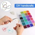 thumbnail image 2 of Graflsoa 24-Color 4MM Glass Beads for DIY Crafting, Handmade Jewelry Accessories, Enameled Beads in Box, 2 of 6