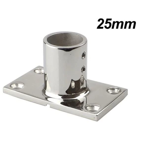 Stainless Steel 22/25Mm Handrail Fittings 90° Rectangular Base Tube Pipe Base 25Mm Mingyqi