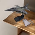 thumbnail image 4 of Chasseur F16D à l'Échelle 1/72 Commémoratif d'Aviation avec Support d'Exposition pour Café Bar, 4 of 8