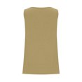 thumbnail image 4 of UPPADA Womens Débardeur à Encolure Carrée, Volanté, à Blocs de Couleur, Rayé, T-Shirt Débardeur d'Été Décontracté, Coupe Ample, Sans Manches, Chemise à Encolure Carrée, Débardeur Décontracté Fluide, Hauts de Plage, Kaki, TTTG, 4 of 6