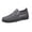 Grey, variant on HTHLVMD Men's Mesh Slip-On Loafers, Men's Breathable Slip On Orthopedic Walking Sneakers, Driving Loafers for Men, Summer Mesh Lightweight and Comfortable Business Casual Flat Shoes, Black 10
