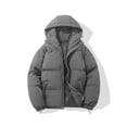 thumbnail image 2 of Manteau d'Hiver pour Homme en Duvet, Extérieur, Chaud, Manches Longues, Col Rabattu, Manteau Uni pour l'Automne et le Temps Froid, 2 of 4